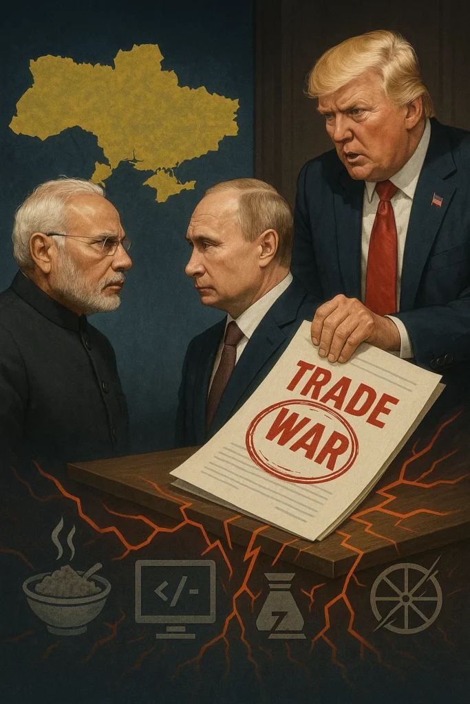 Modi Challenges Putin on Ukraine Policy as Trump Tariffs Sack India.