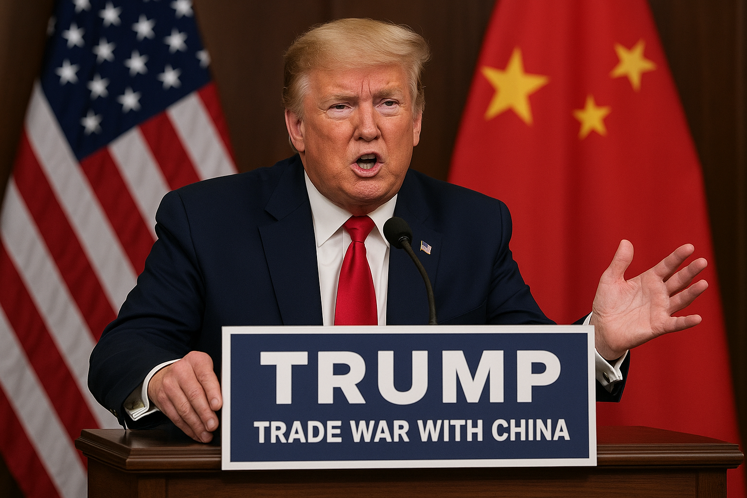 "Trump hits China with tough new tariffs, escalating a bitter trade clash that jolts global markets"