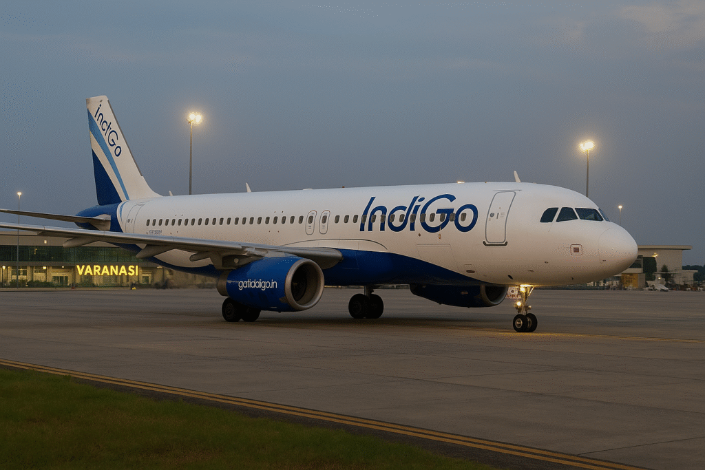 IndiGo Aircraft Makes Emergency Landing in Varanasi After Fuel Leak; Pilot’s Quick Thinking Saves 166 Passengers