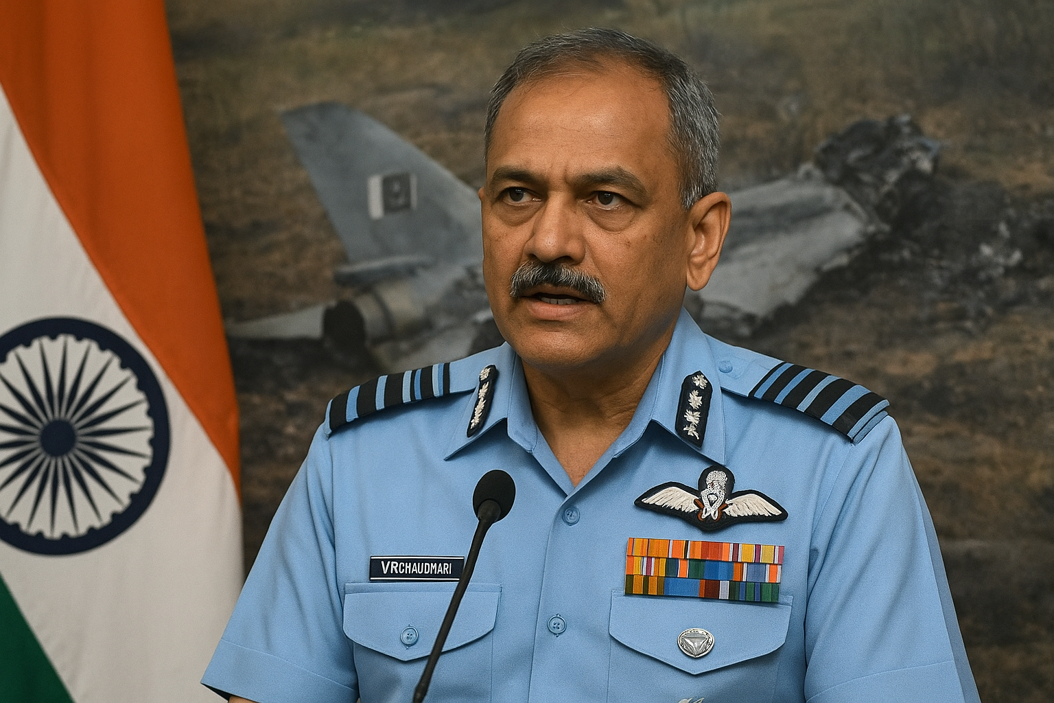Operation Sindoor: The IAF Chief Unveils Ten Pakistani Jets, F-16s and JF-17s