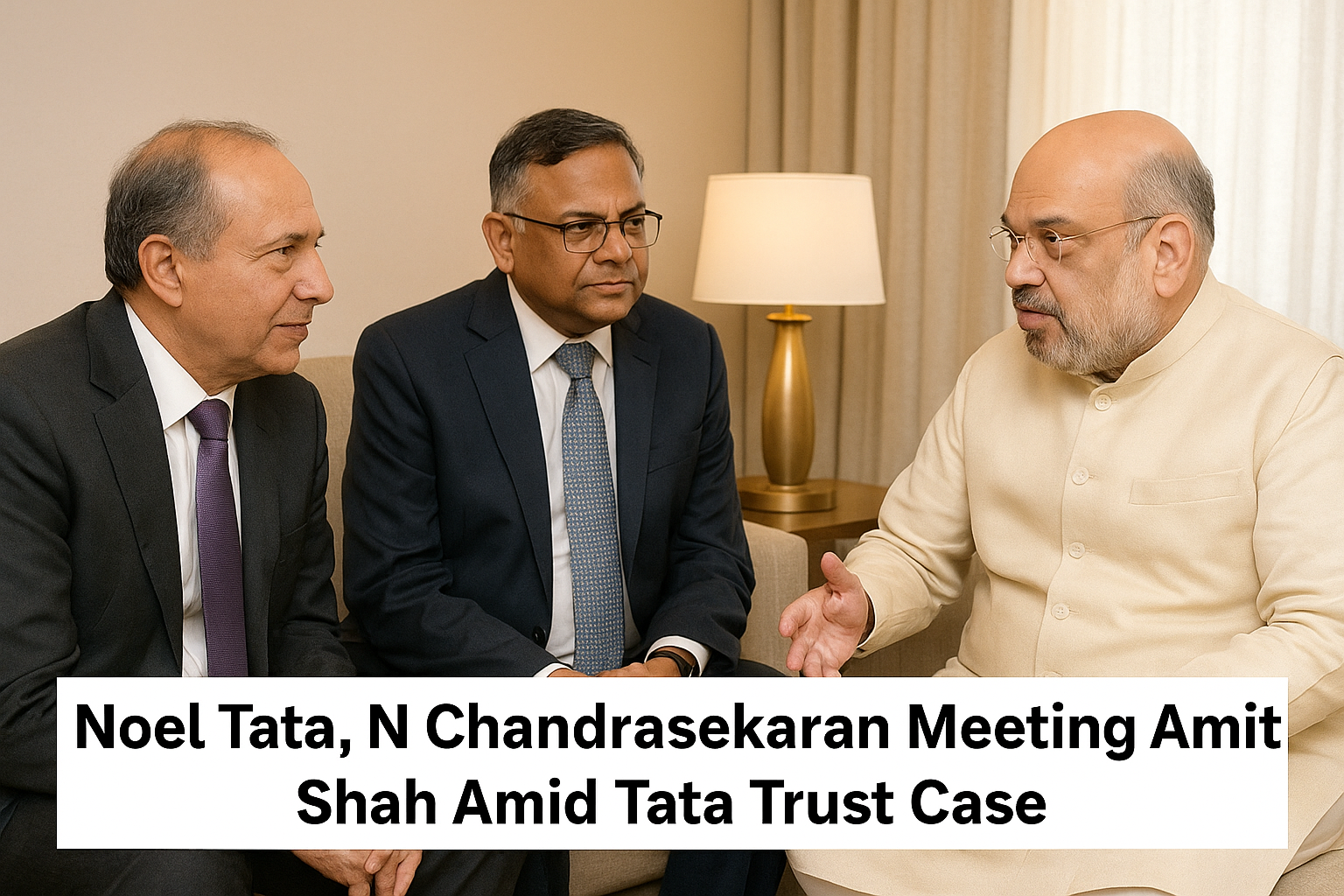 Noel Tata, N Chandrasekaran Meeting Amit Shah Amid Tata Trust Thus Case.