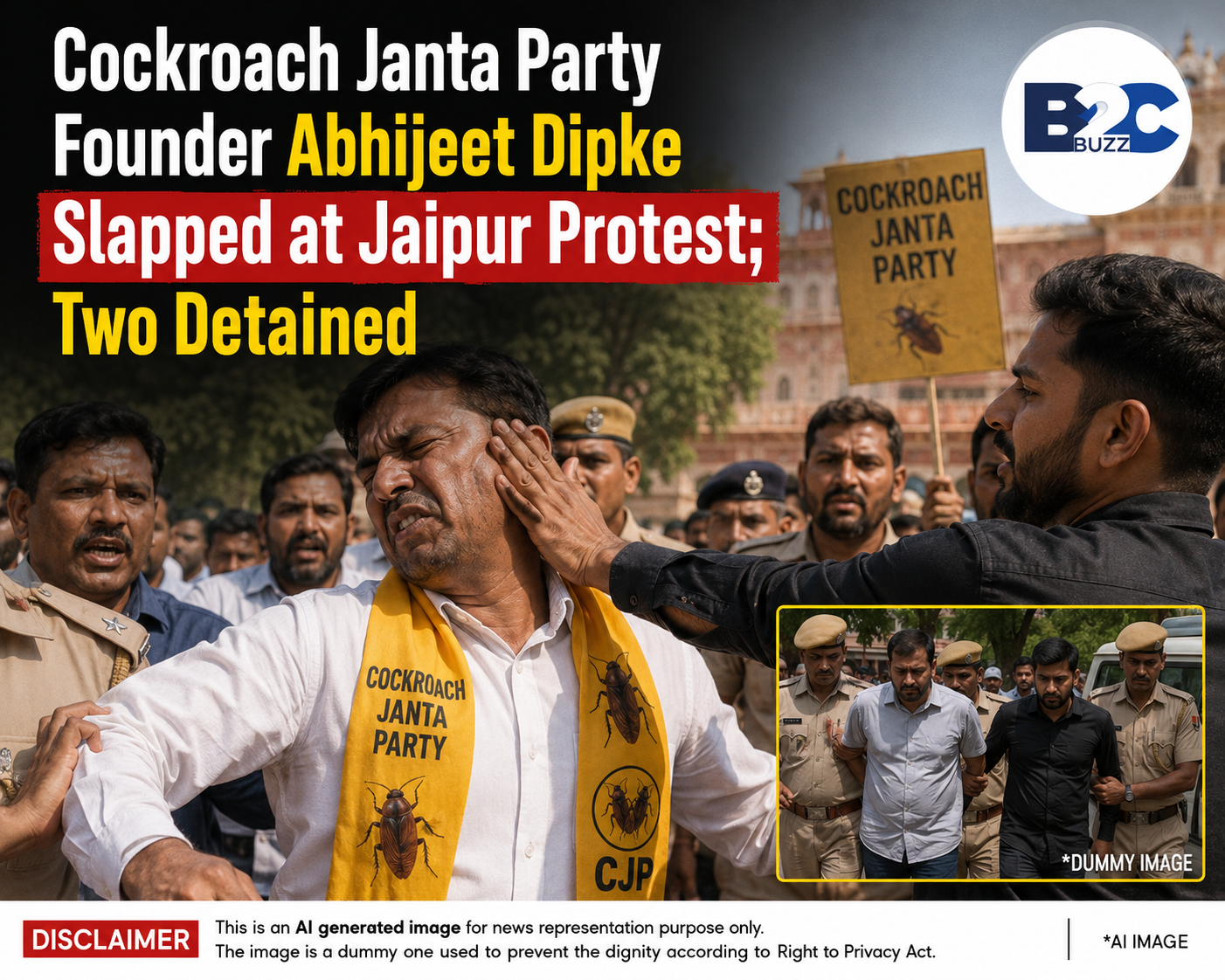 Cockroach Janta Party Founder Abhijeet Dipke Slapped